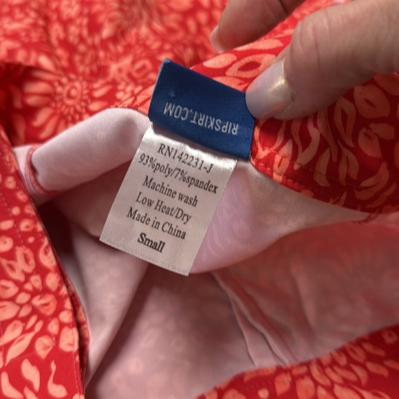RipSkirt Hawaii Coral Dahila Teaberry Length 3 Wrap Skirt Size Small - Picture 4 of 12
